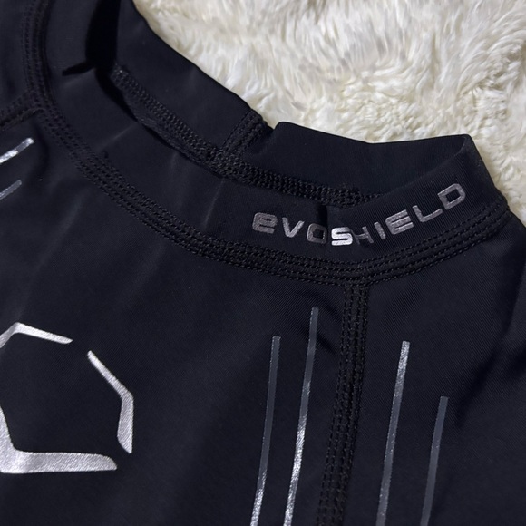 NWT EVOSHIELD CustomTech EvoAlpha Football Rib Shirt Black Grey - Picture 6 of 14